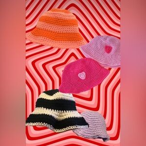 Handmade crochet bucket hat